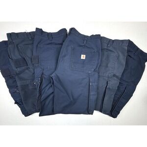 6 Carhartt‎ First Responders Carpenter Cargo Pants LOT Womens 12 Short Zip Work